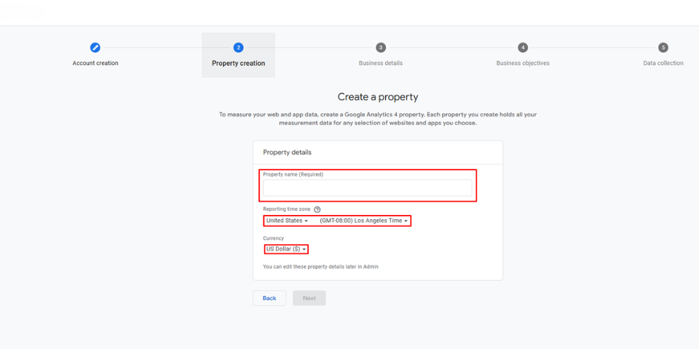 Enter the required details to set up your account