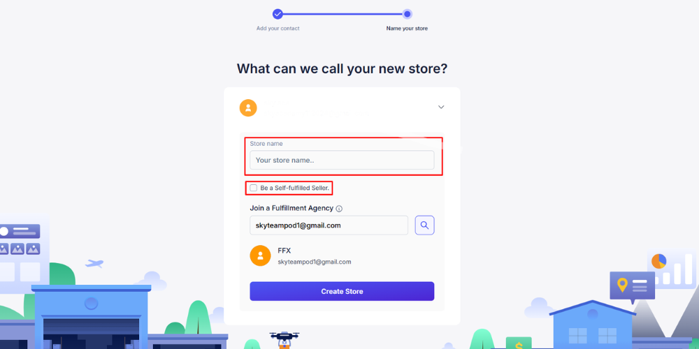 Unique store name helps customers recognize and remember your brand.