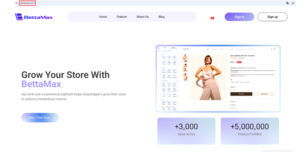 Visit the BettaMax website to create your account.