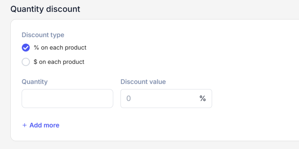 Set your discount options