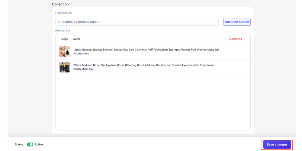 Click Save Changes to store updates