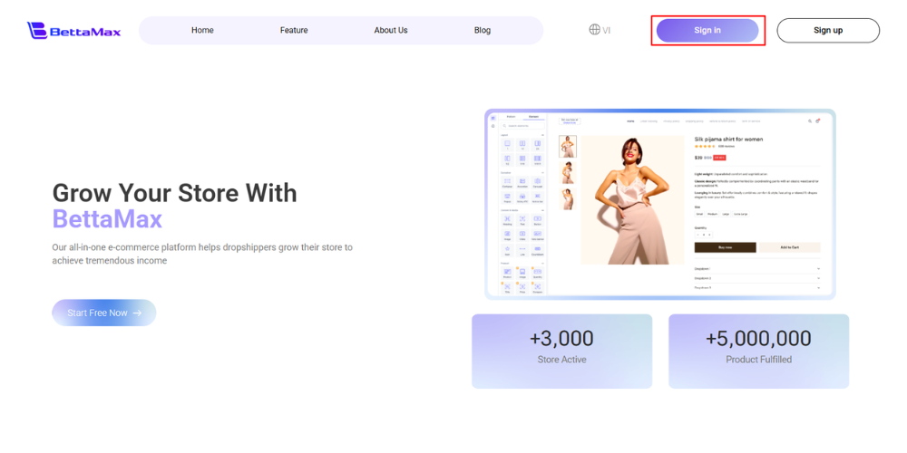 Sign in to their BettaMax store