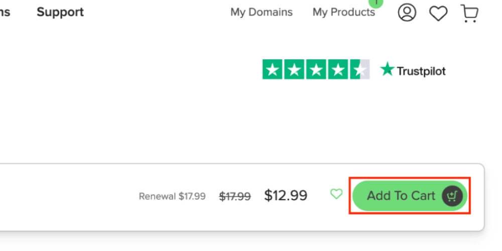 Nhấn chọn Add To Cart để tiến hành thanh toán
