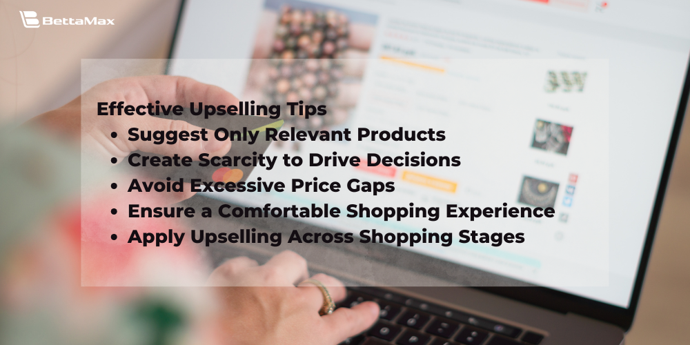 Tips for effective upselling tailored to sellers