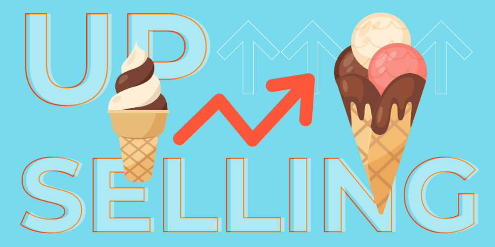 Upselling maximizes transaction value for businesses.