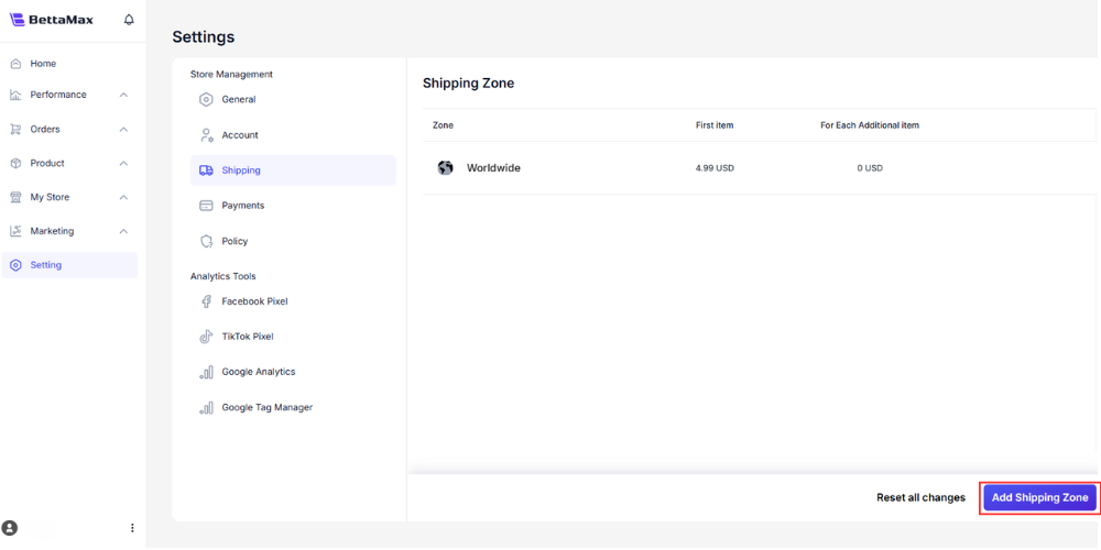 Guide to setting region-specific shipping fees