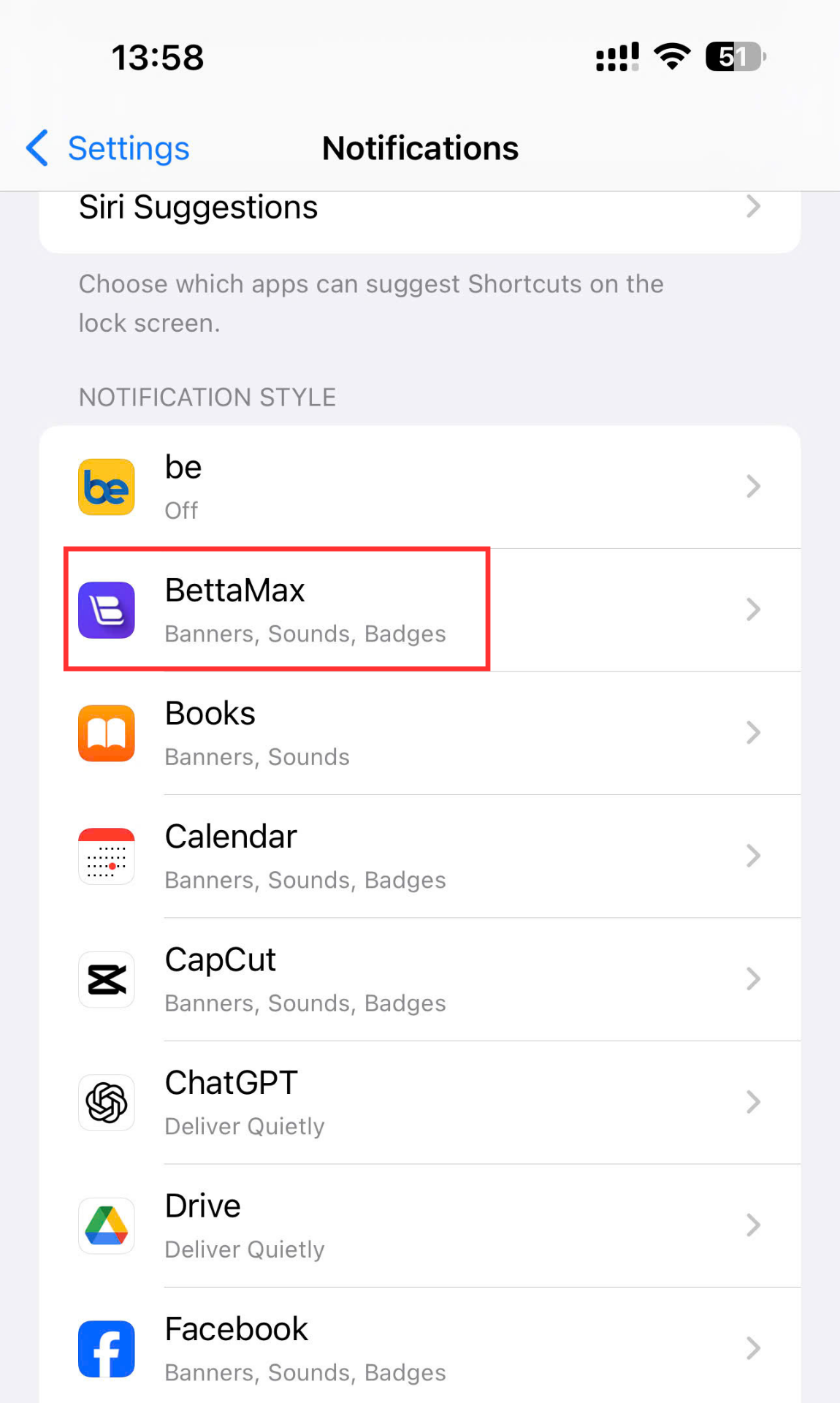 Select the BettaMax app icon