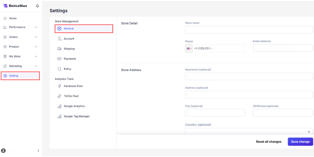Guide to setting up basic account information