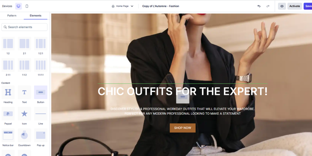 Creating a new element in your theme