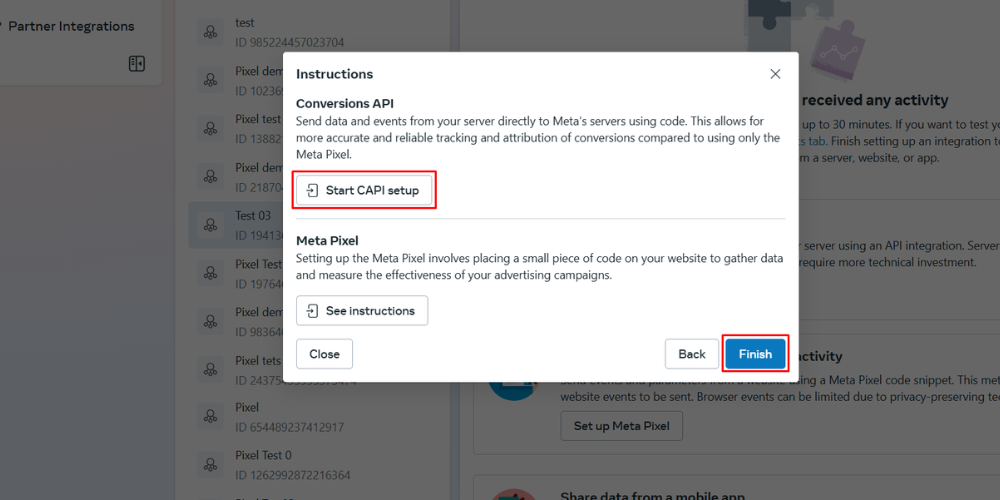 Set up the Conversion API