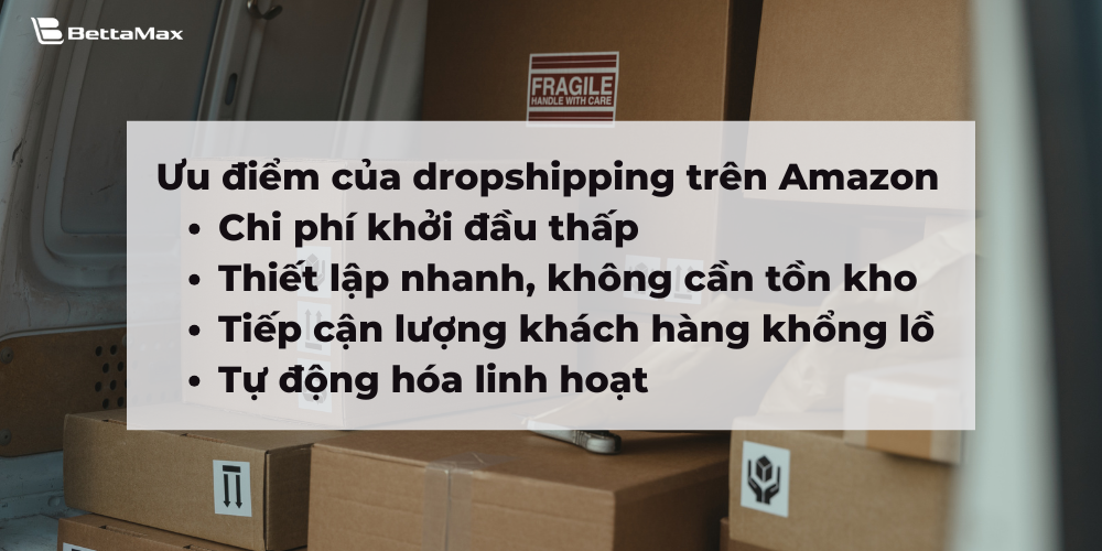 Amazon đem lại nhiều lợi ích dành cho seller mới bắt đầu kinh doanh