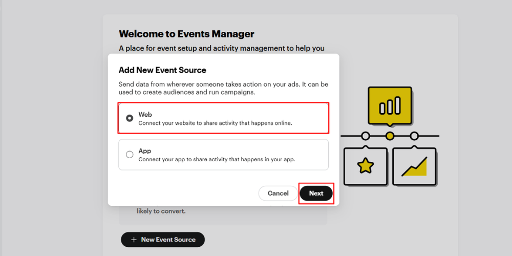 Connect the data source to your website