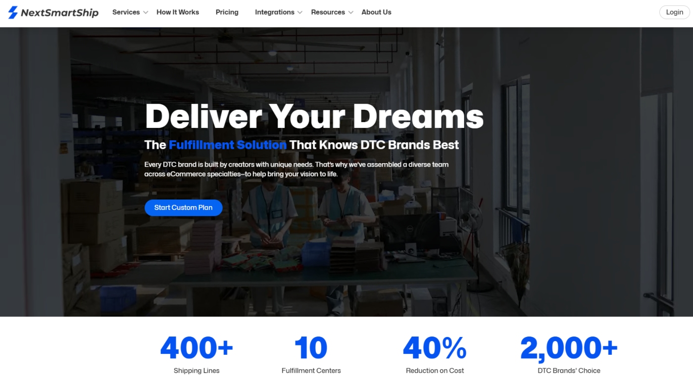 NextSmartShip-homepage