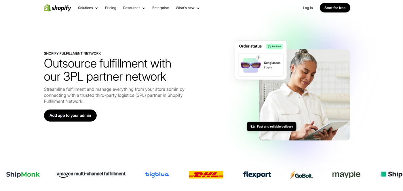 Shopify-Fulfillment-Network-homepage