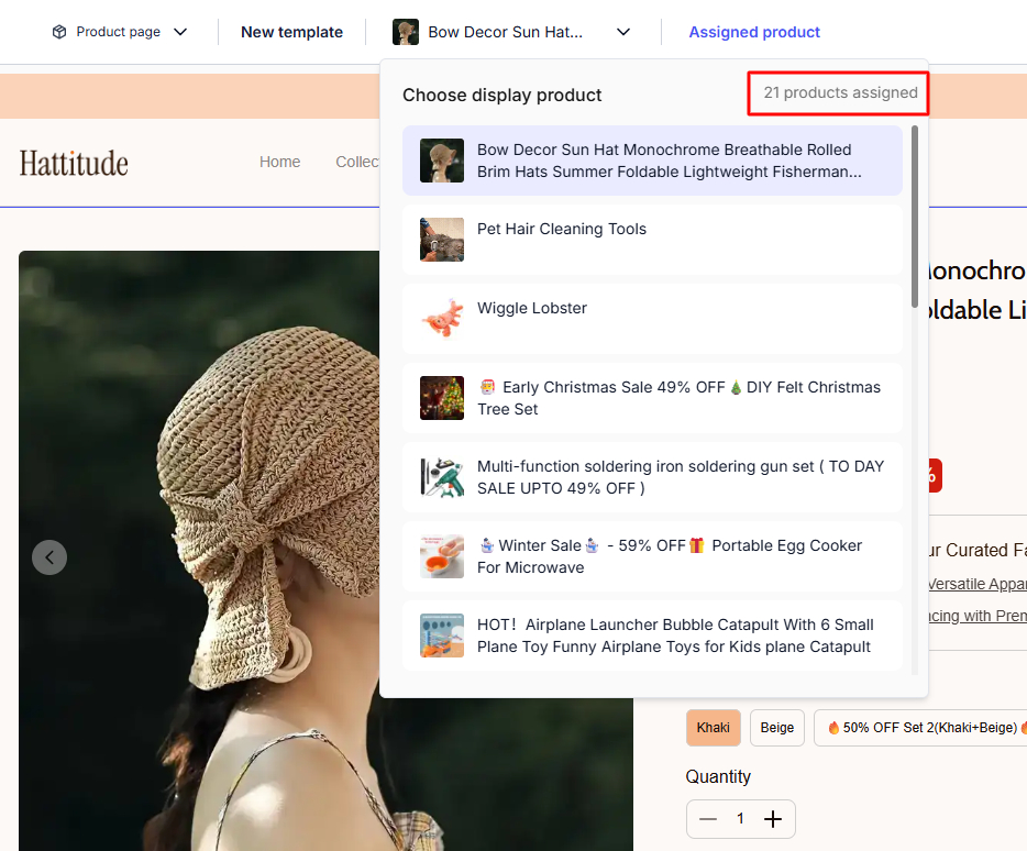 thay đổi đó chỉ áp dụng cho các sản phẩm đã được gán