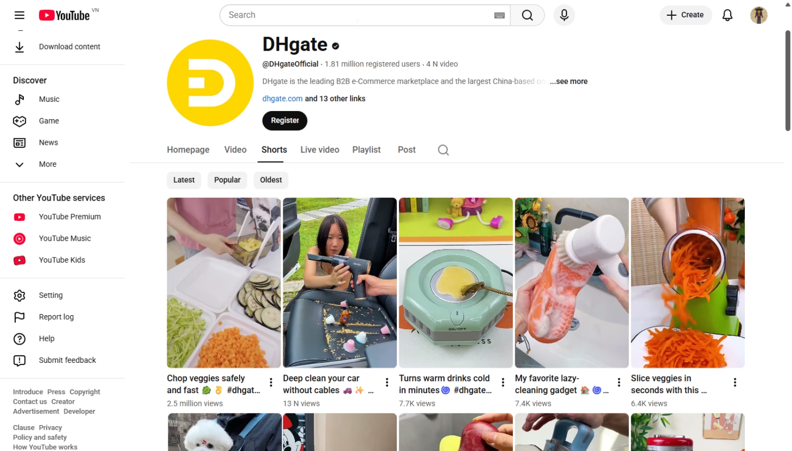 youtube-dropshipping-account