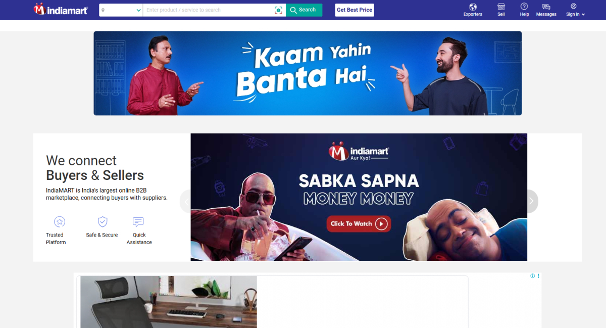 indiamart-homepage