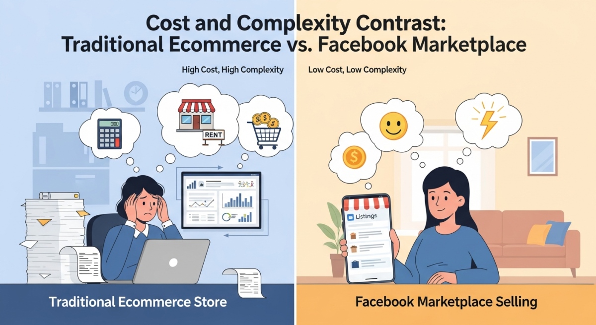 traditional-ecommerce-store-vs-Facebook-Marketplace-selling