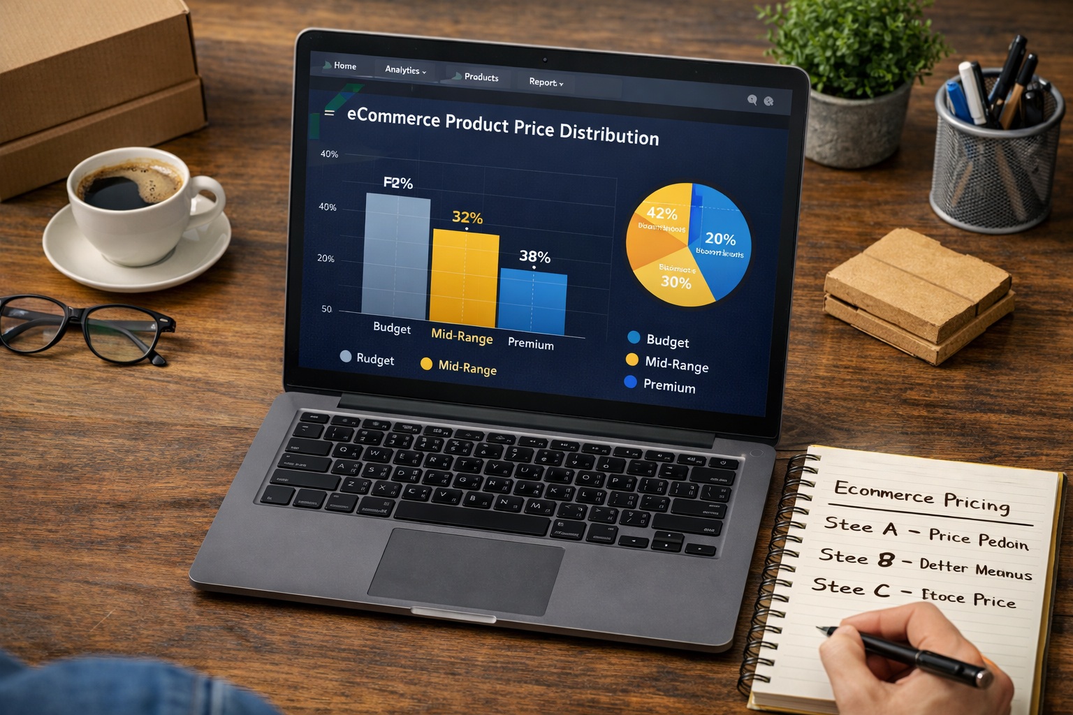 eCommerce-price-distribution-on-laptop-screen