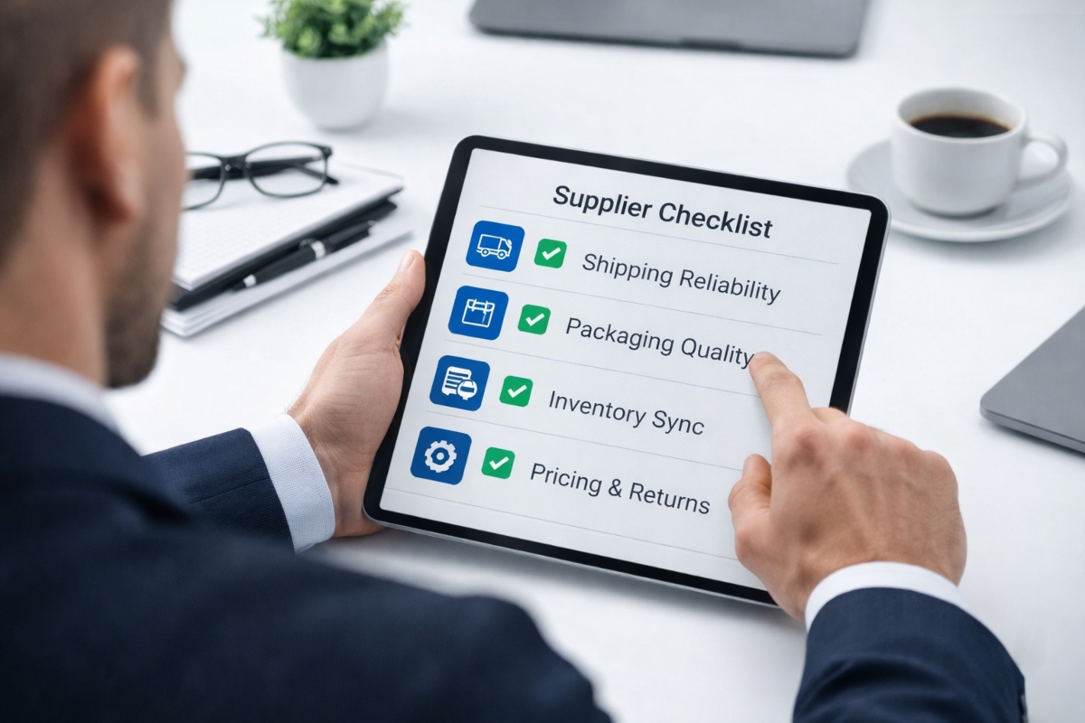 professional-reviewing-supplier-checklist